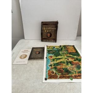 Forgotten Realms PC VINTAGE 1998 - Map, Box, Manual Only No Game Baldur’s Gate